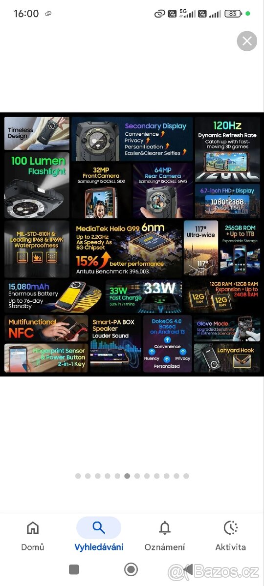 Odolný telefon Blackview BV9300 Pro - 14