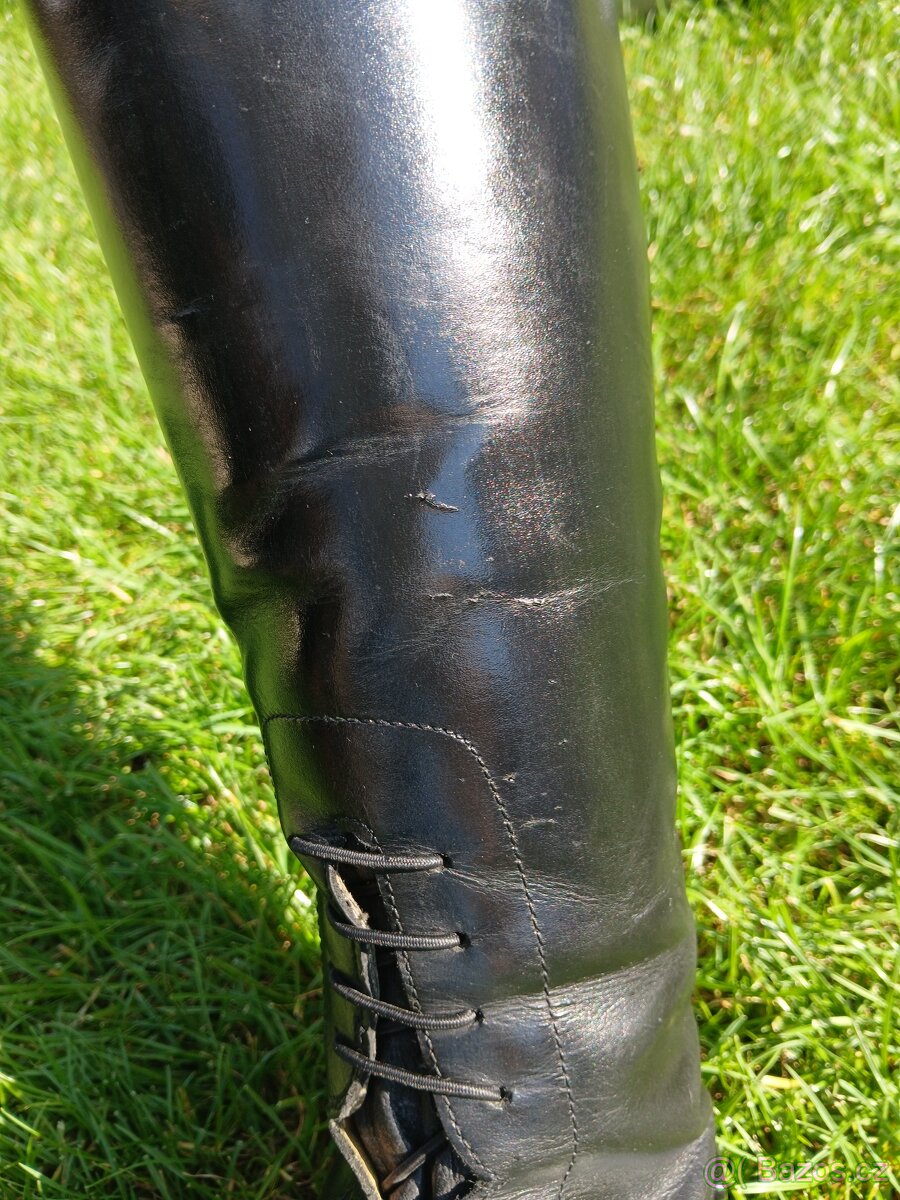 Vysoké jezdecké boty QHP Romy Junior, standartní lýtko - 14