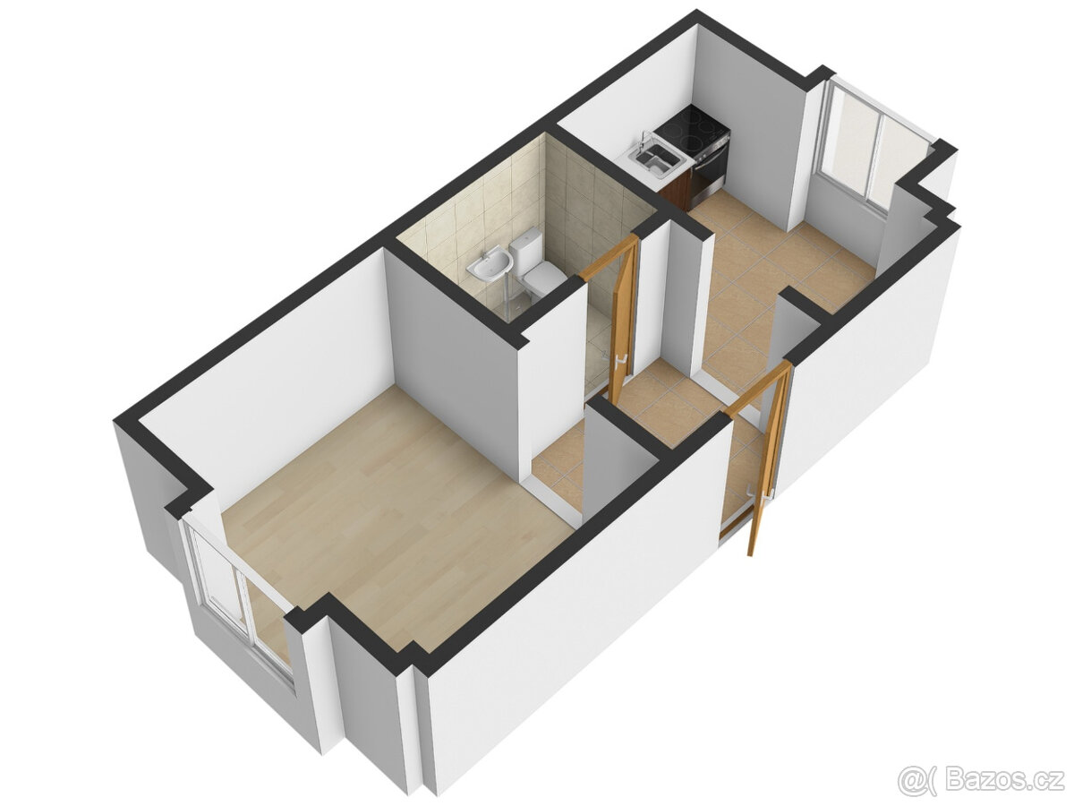 Prodej bytu 1+1 v osobním vlastnictví 24 m², Jeseník - 14