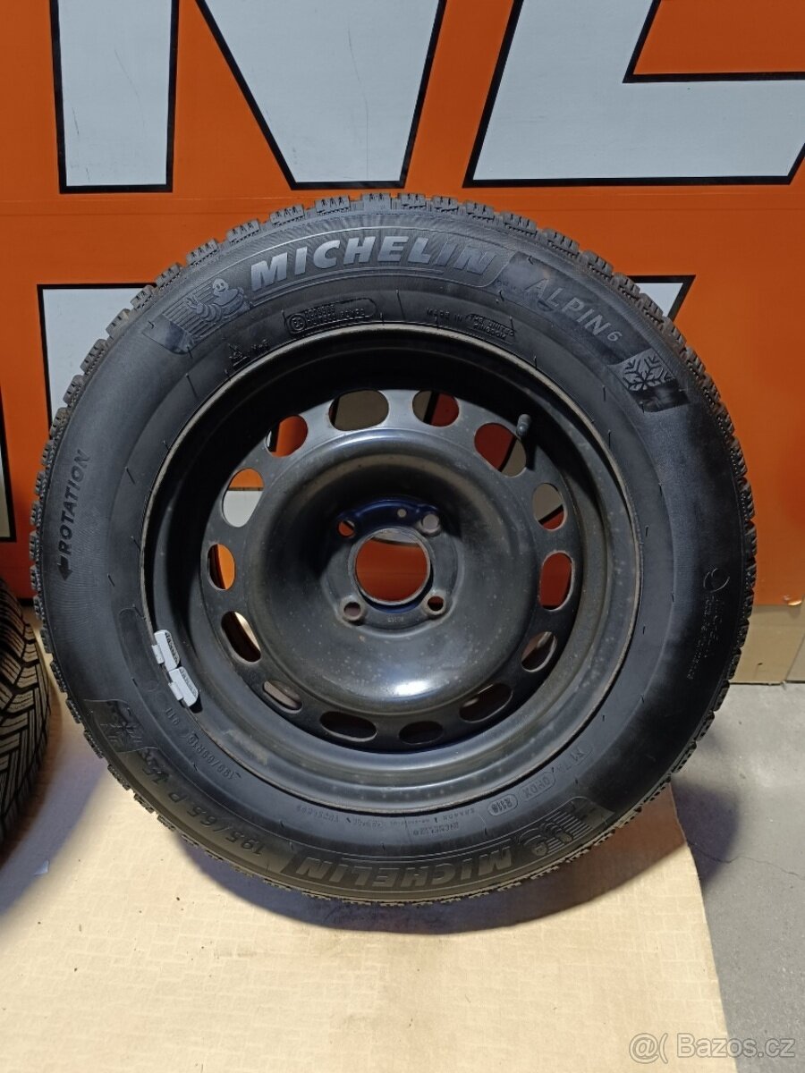 Kola Peugeot, Citroen 4x108+ zimní pneu 195/65R15 - 14