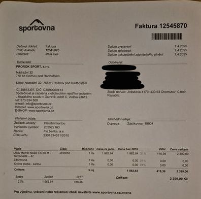 Turistické boty MERRELL MOAB 3GTX v.46,5 - 14