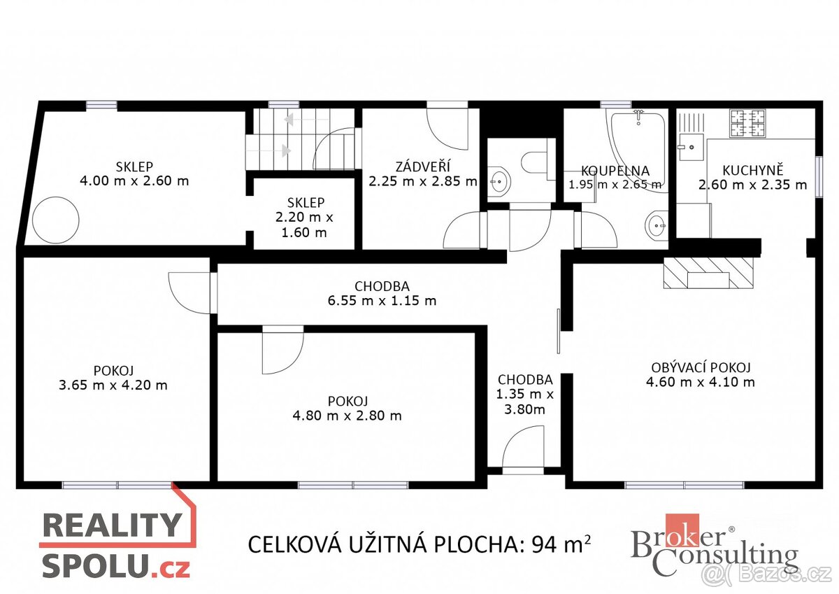 Prodej, domy/rodinný, 94 m2, 69662 Tvarožná Lhota, Hodonín [ - 14