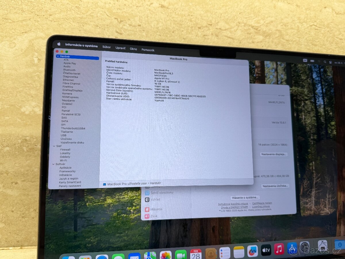 MacBook Pro 14" / M1 Pro / 16GB / 512GB / vesmírne šedý - 14