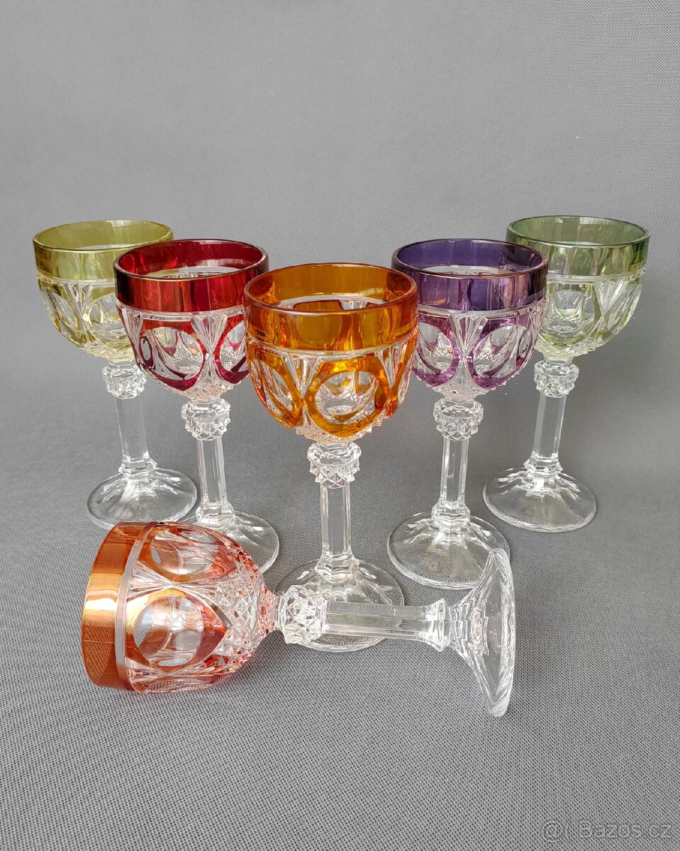 Luxusní sada křišťálových broušených sklenic od Hofbauer - 14