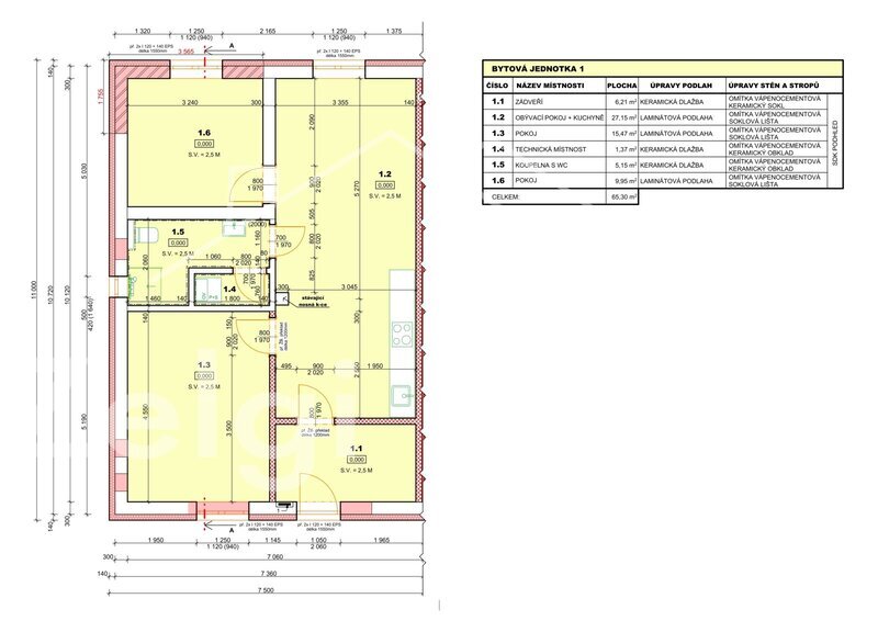 Vracov, prodej bytové jednotky na klíč, 3+kk - 14