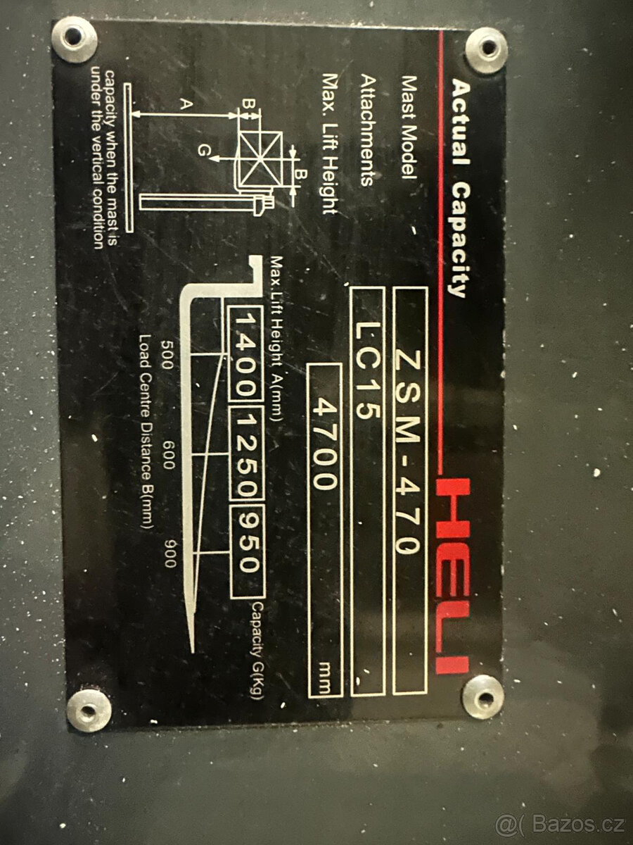 Elektrický Vysokozdvižný vozík VZV HELI CPD18 EX418 - 14