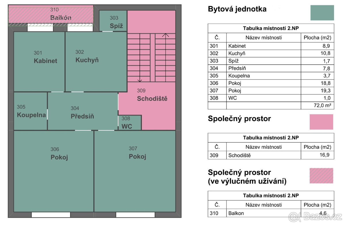Prodej id. 1/2 rodinného domu, Prostějov - 14
