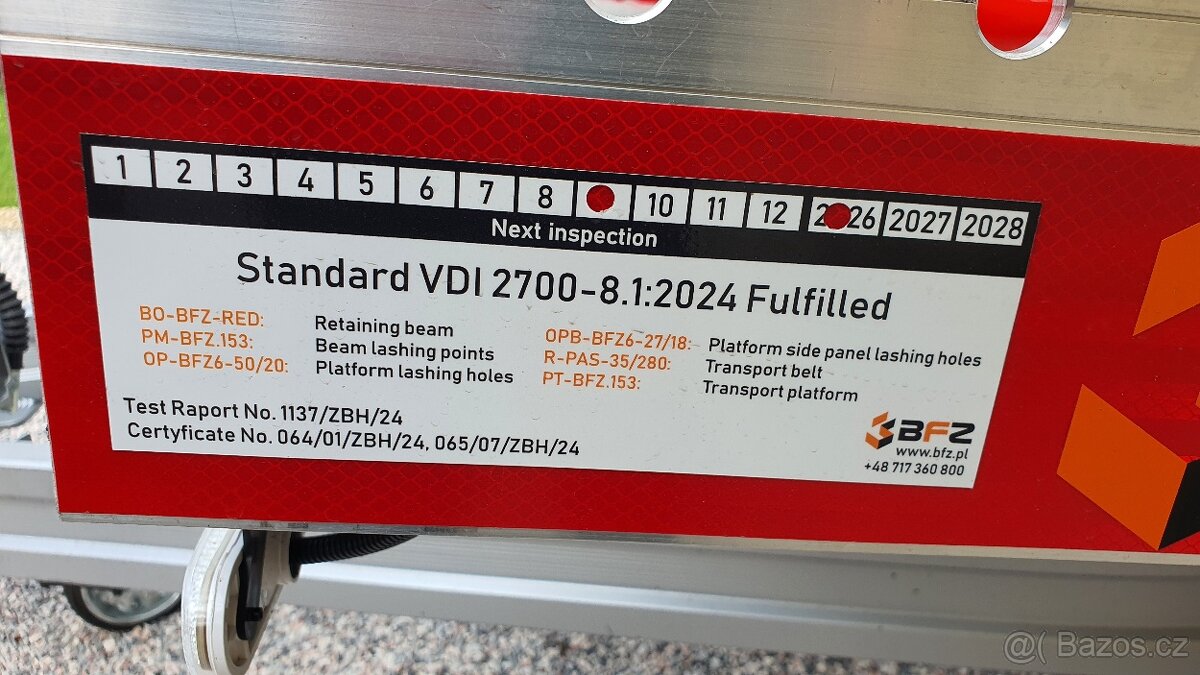 AUTOPŘEPRAVNÍK BFZ 3500KG EXKLUSIVNÍ KVALITY NOVÝ - 14