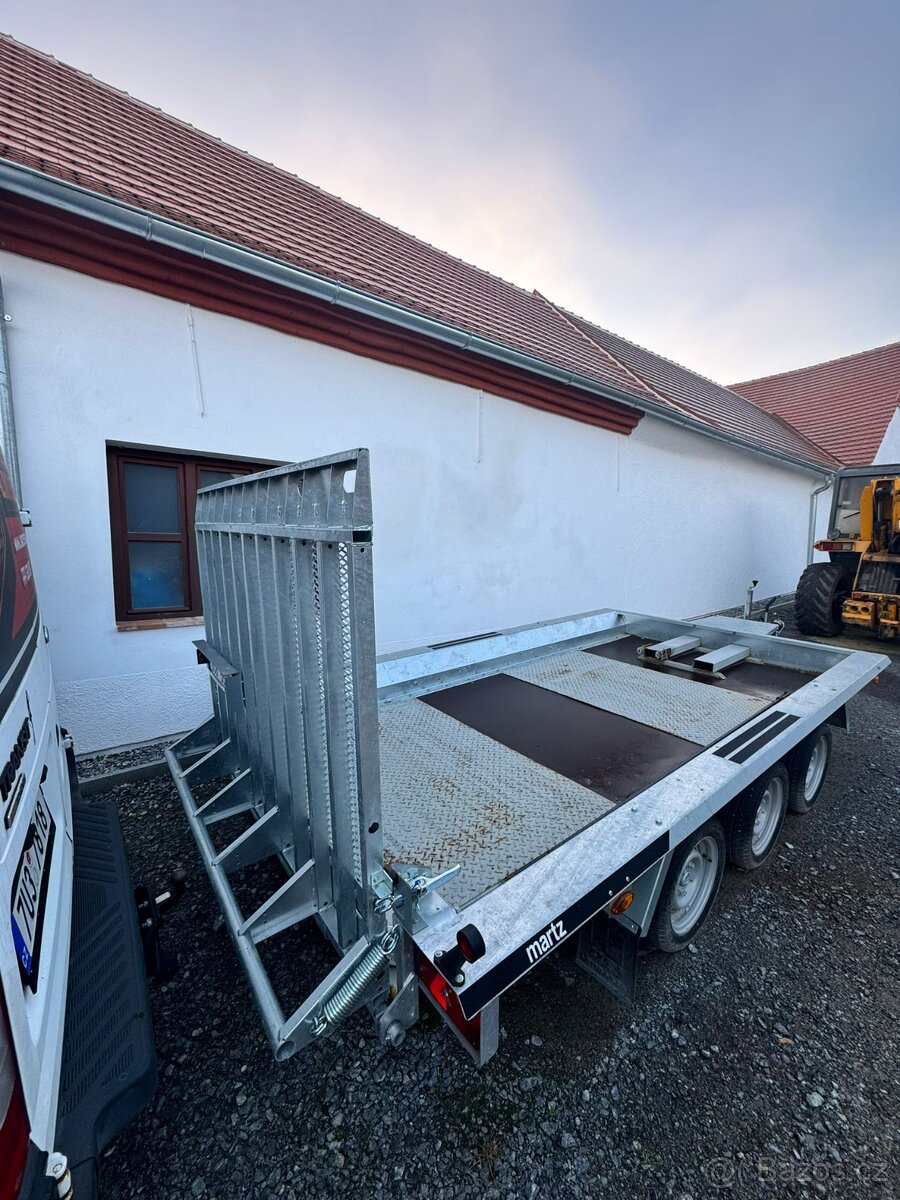 Přívěsný vozík Martz BAU 350/3 3500kg NA PŘEPRAVU BAGRŮ - 14
