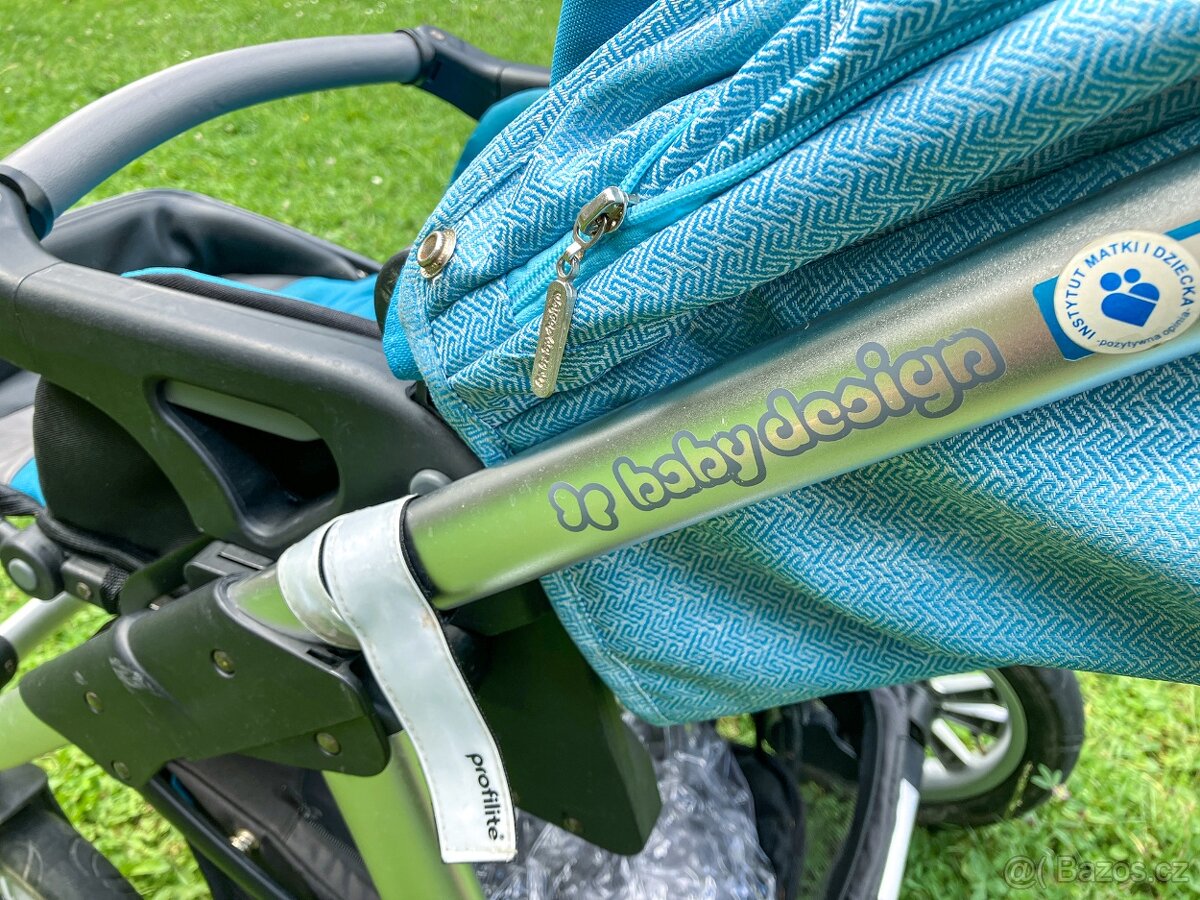 Dětský kočárek Baby Design DOTTY DENIM ECO 2v1 - 14