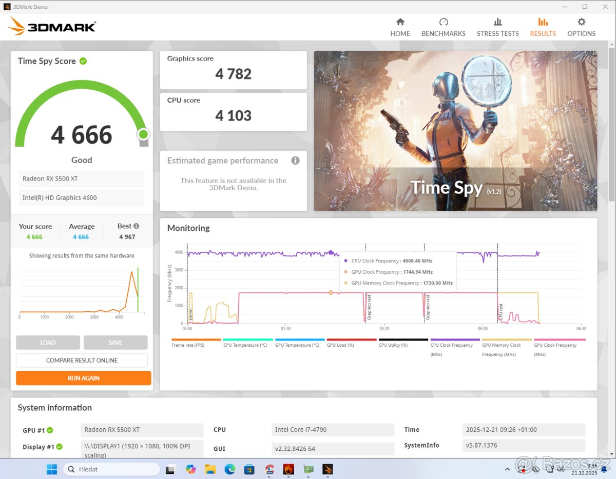 i7-4790,16GB,RX 5500XT 8GB,240GB SSD,1TB HDD,WIN11,400W - 14