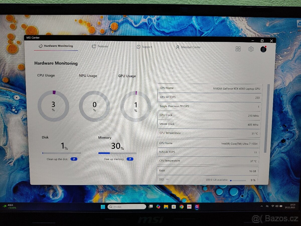 Msi Pulse 16,Ultra 7,RTX-8gb-140w,QHD+M.2 1T - 14