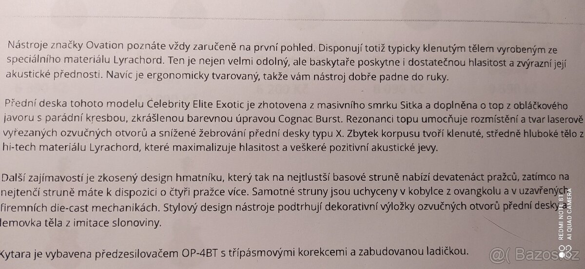 Elektroakustická baskytara - 14