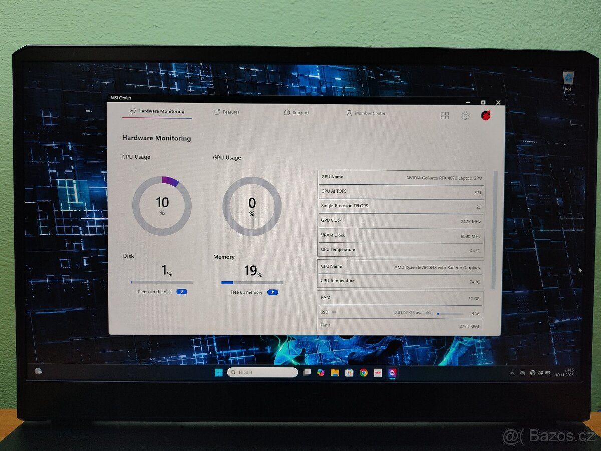 17" Alpha,RTX-4070-140w,R-9,QHD,32GB-TOP-ZÁRUKA - 14