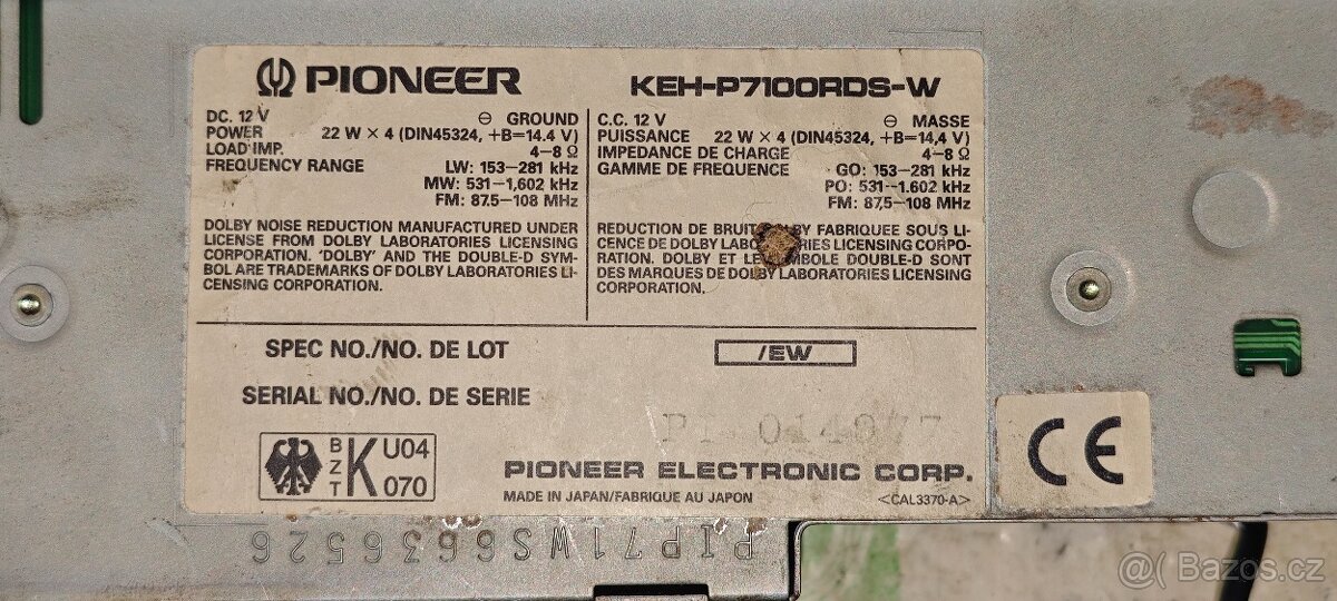 Autorádia Pioneer/ Kenwood/ JVC - 14