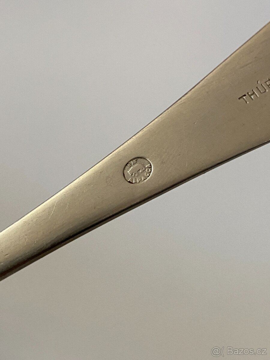 vidličky staré vidličky alpaka příbory značené postříbřené - 14