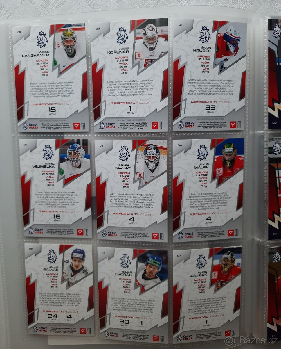 Kompletní základní sada 63 karet Hokejové Česko 2024 - 14
