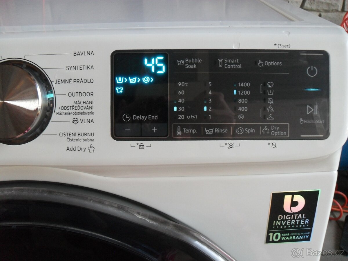 PRAČKA SE SUŠIČKOU SAMSUNG 9+5KG,APKA,DVÍŘKA ADDWASH, tř.A - 14