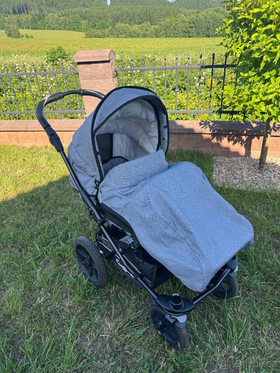 Emmaljunga kočárek set -šedo-hnědá - 14