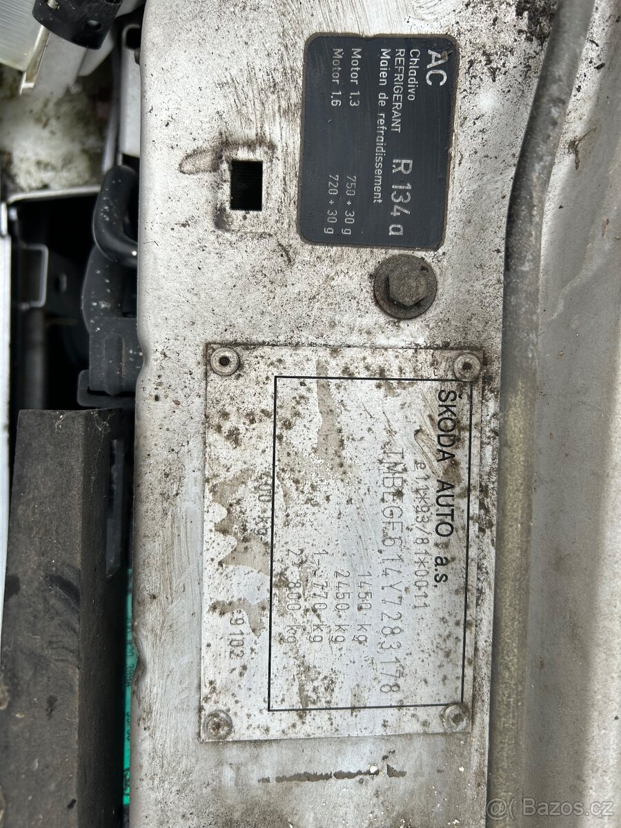 Škoda Felicia 1.6 mpi klima, servo, el okna, 67 tkm - 14