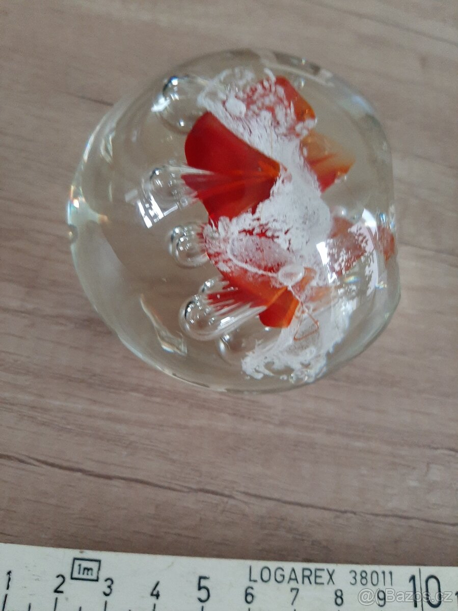 Retro sklenené težítka 2Ks - 14