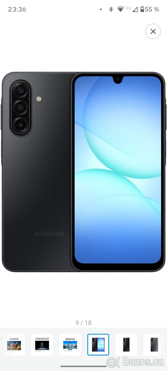 Nový Samsung A17 5G Black 4Gb/128GB , záruka 24m, nepoužitý - 14