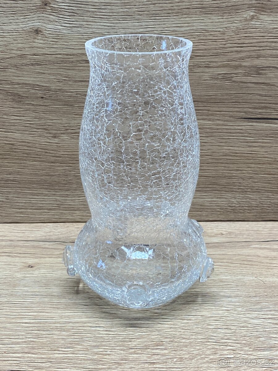 váza stará váza československé sklo retro váza - 14