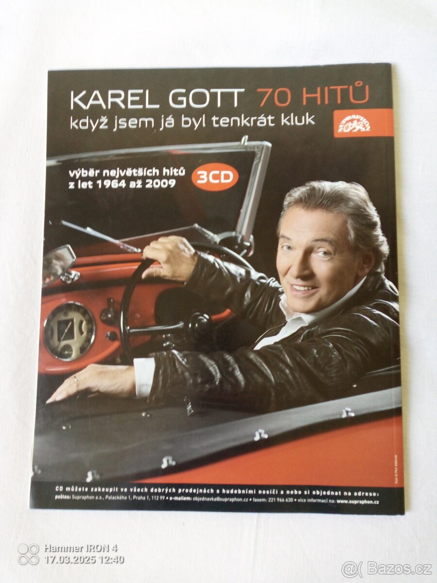 Karel Gott obrazy -kalendář z roku 1994 - 14