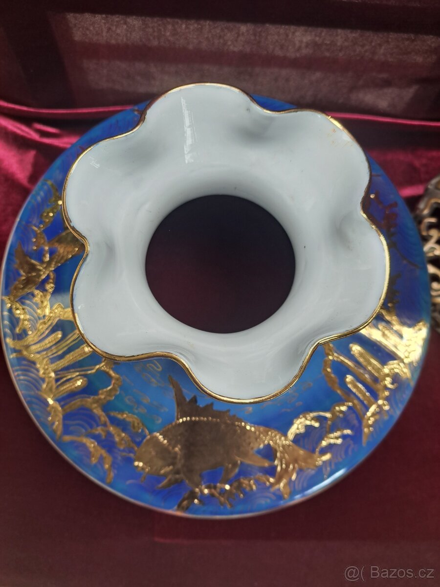 Petrolejová lampa - modrá - 14