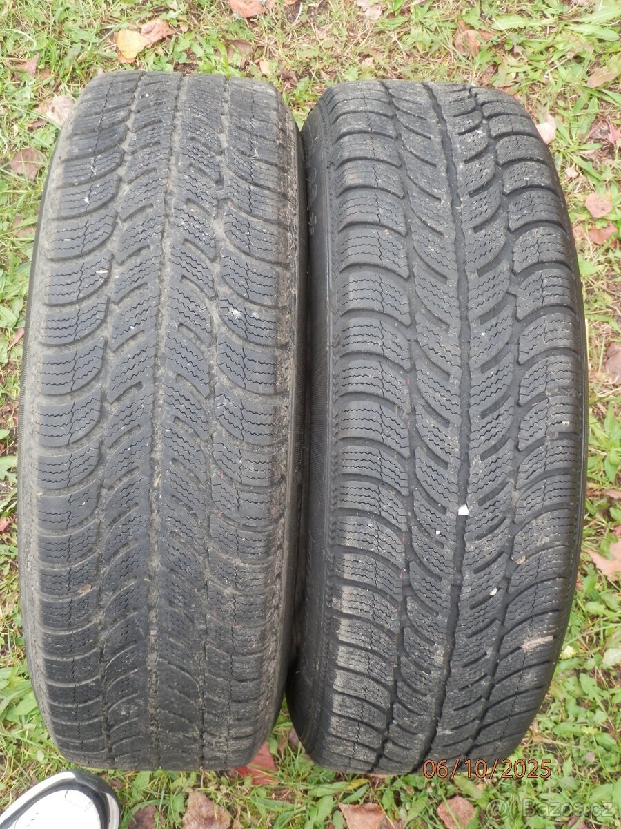 2xObutá zimní kola ŠKODA RAPID 15tky ET 38 185/60 R15 2x5,5 - 14