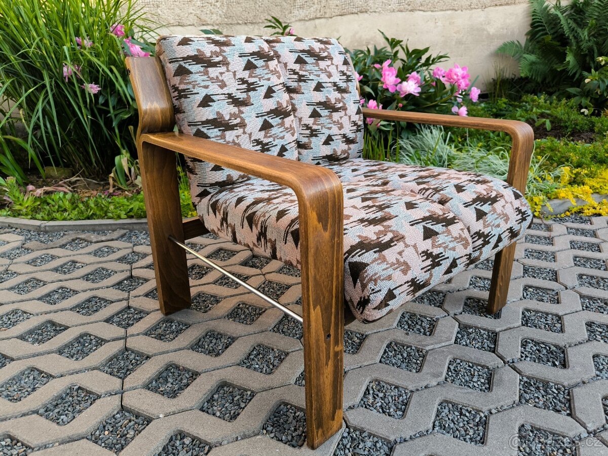 Retro křesla Ludvík Volák - Dřevopodnik Holešov - 14