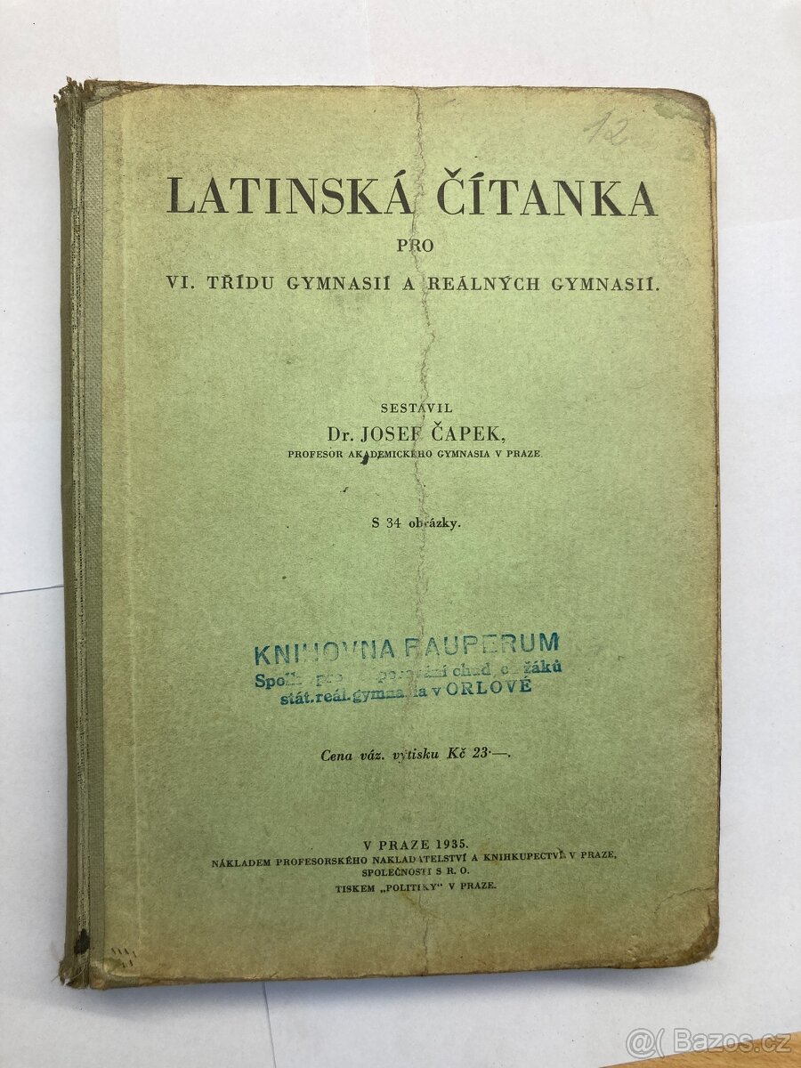 1908 až 1937 - Sada 18 původních učebnic pro střední školy - 14