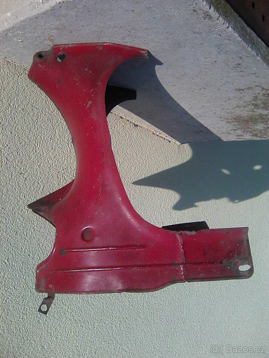 Jawa-čz 125/150 351/352-motor,pods.plechy,kryt řetězu,výfuky - 14