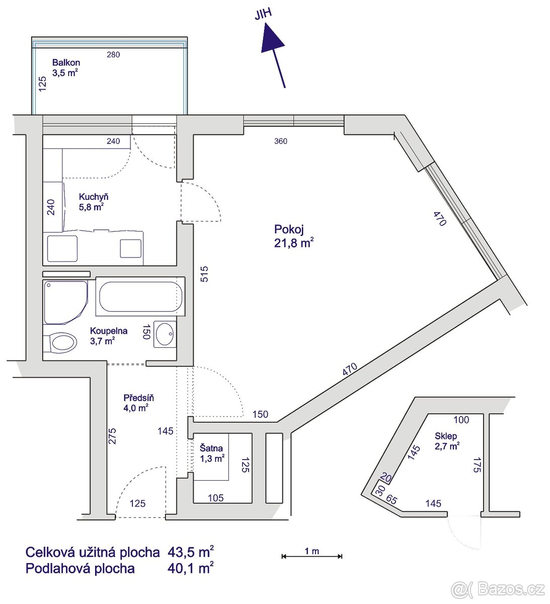 Nadstandardní 1+1, Hradec Králové - Malšovice - 14