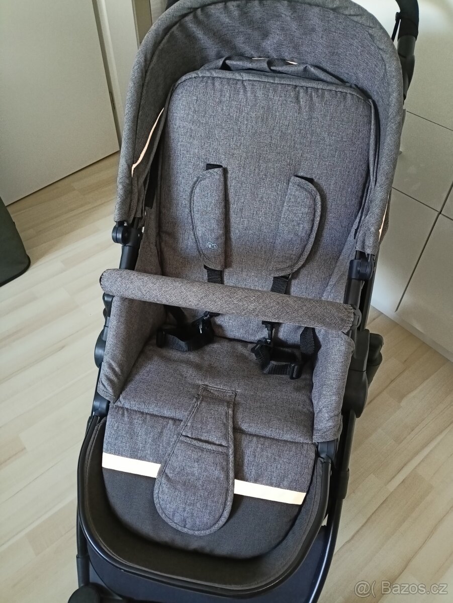 Kinderkraft Prime Lite šedý 2v1 2020 + příslušenství - 14