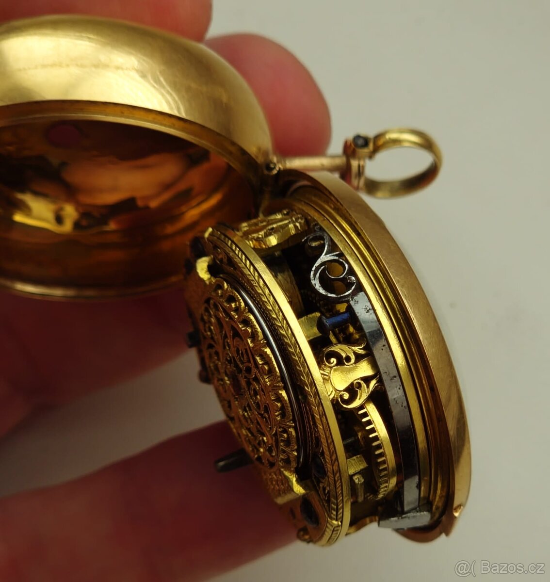 Zlaté kapesní hodinky špindlovky - 14