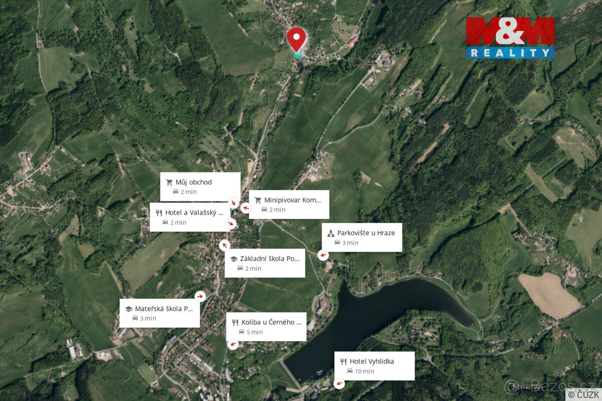 Prodej pozemku k bydlení, 3377 m², Podhradí u Luhačovic - 14