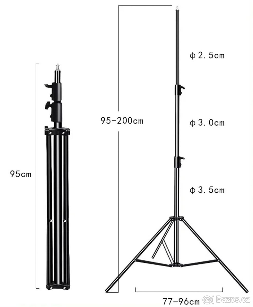 Parabolický softbox 90 cm + stativ + držák Bowens - 14