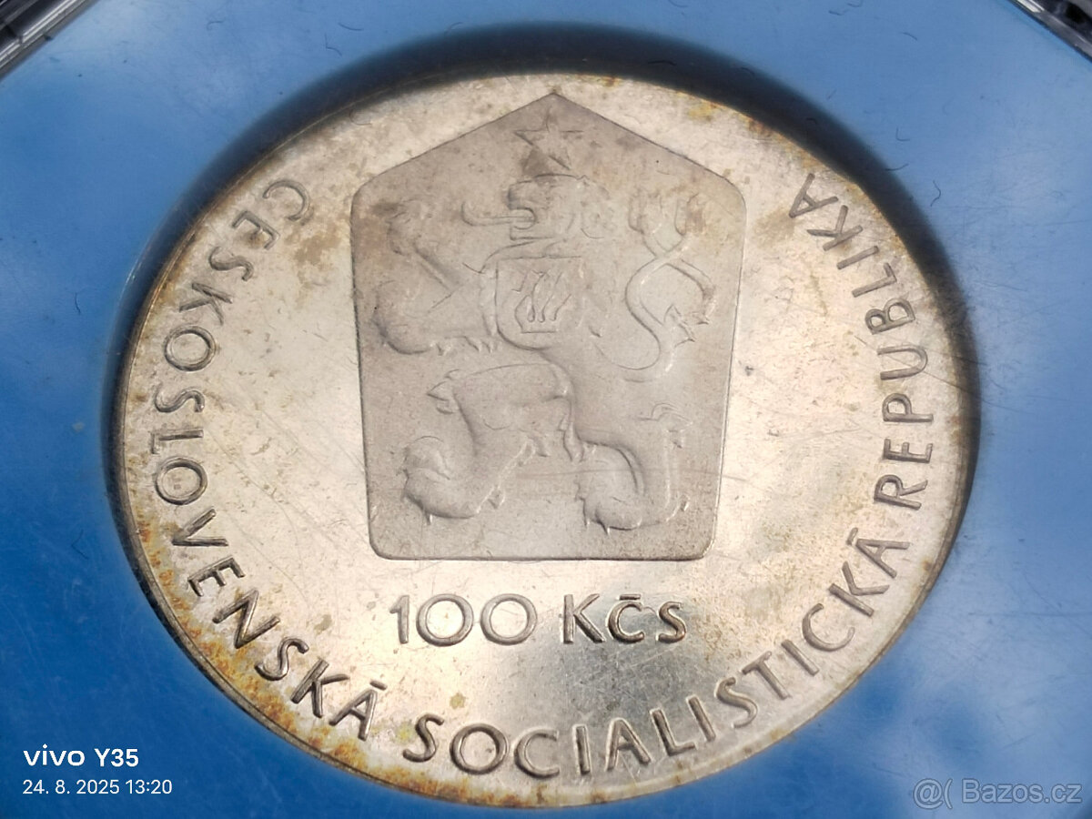 7x PROOF stříbrná pamětní mince Československo - 14