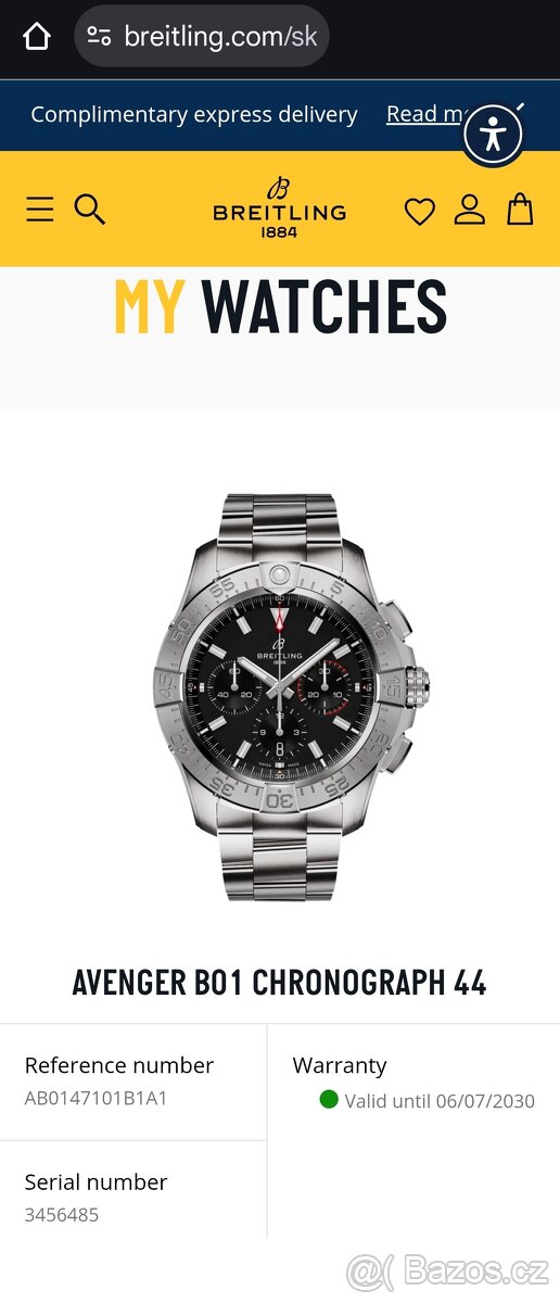 Breitling Avenger B01 Chronograph 44, AB0147101B1A1, 2025 - 14