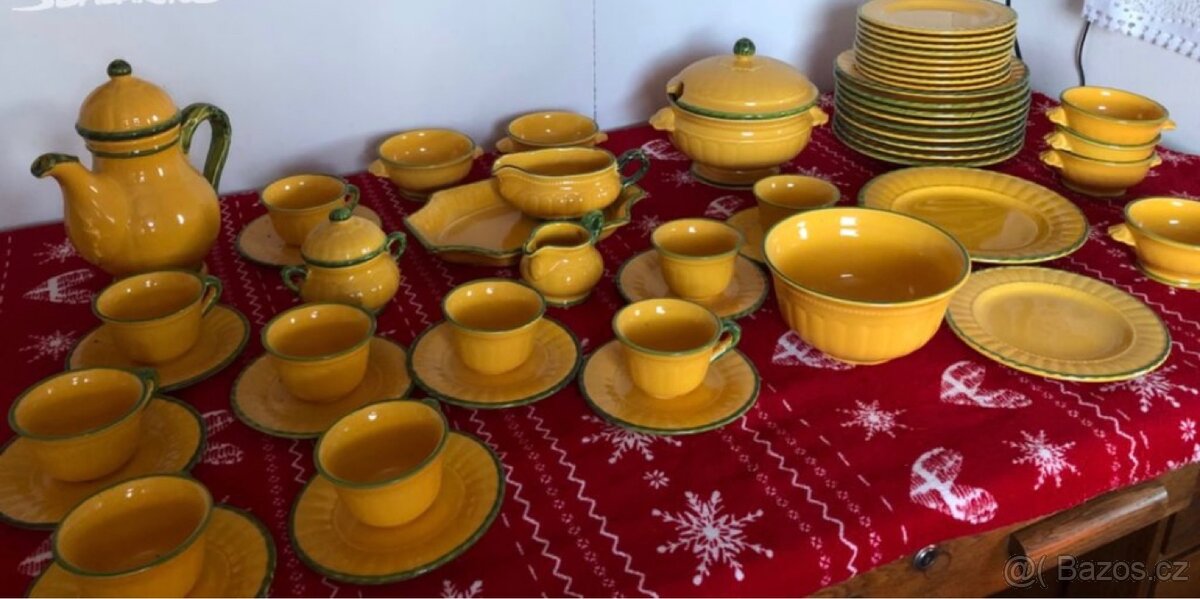 Keramická italská jídelní souprava - 14