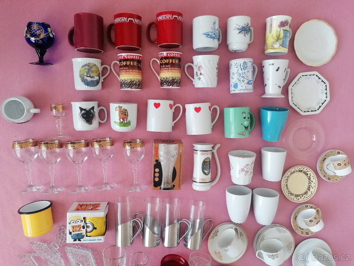 Hrnečky podšálky směs - 14