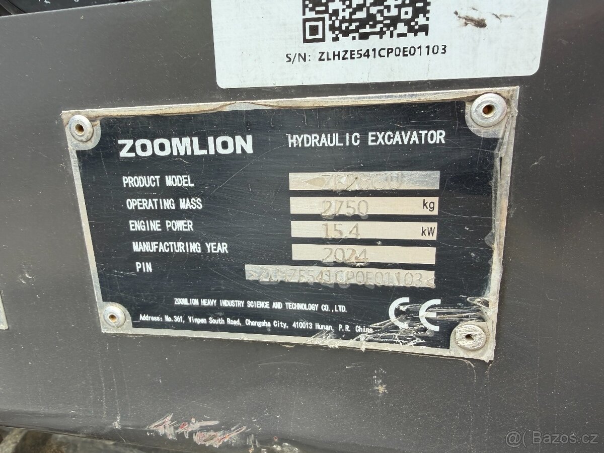 Pásový minibagr ZOOMLION ZE26GU - 14