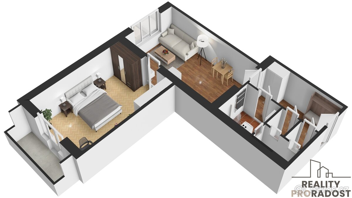 Pronájem bytu 2kk u metra Vysočanská - 14