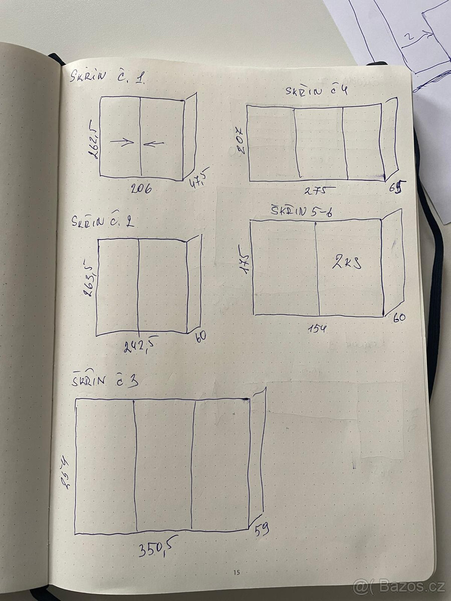 Skříně vestavěné 6 ks - 14