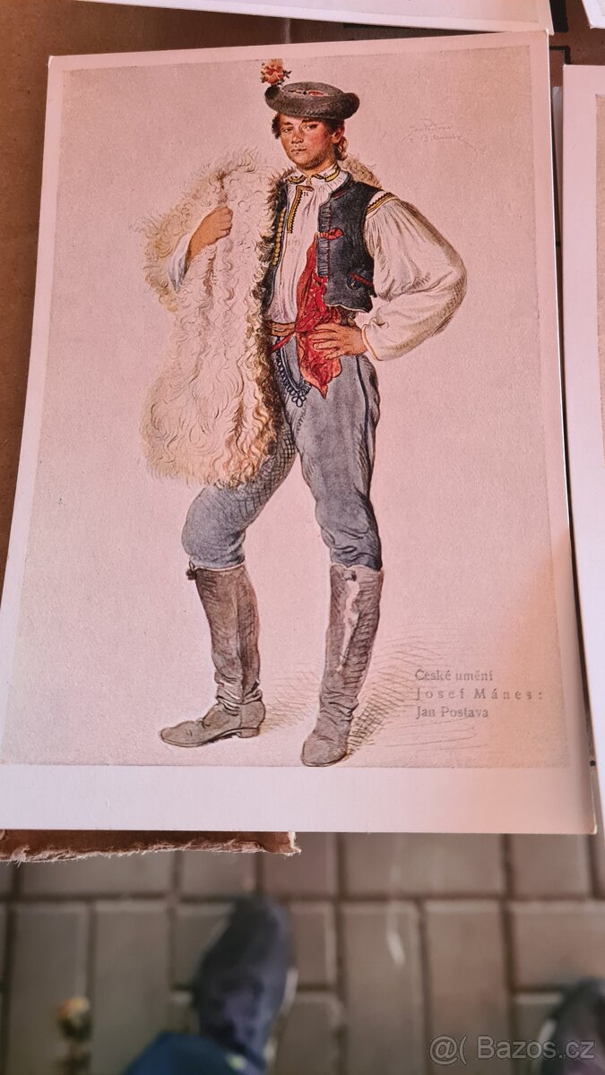 Prodám staré pohledy Josef Mánes - 14