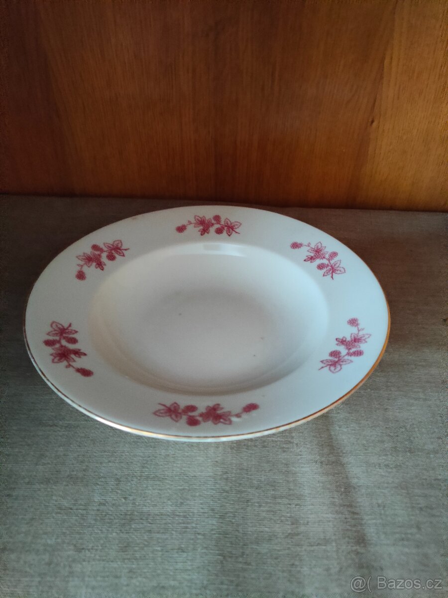 Talíře hluboké, mělké, dezertní, retro .... - 14