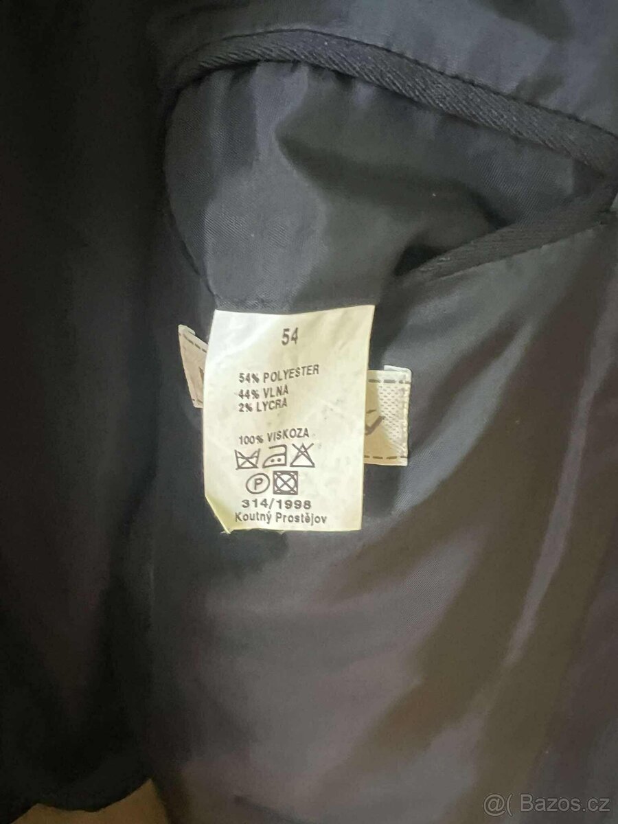 Pánské společenské sako Koutný Prostějov, velikost 54 - 14