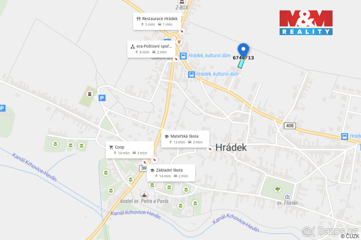 Prodej pozemku k bydlení, 892 m², Hrádek - 14