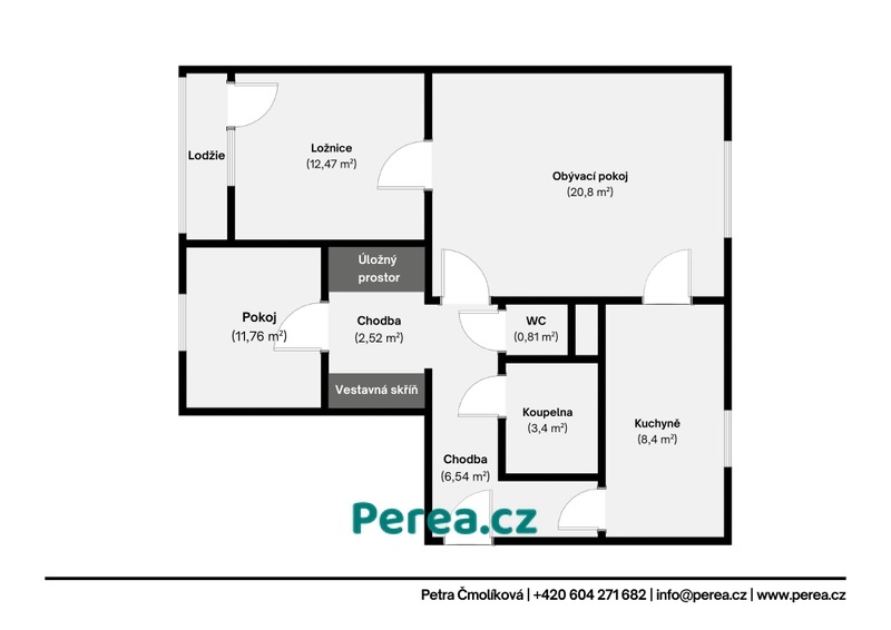 Prodej bytu 3+1, Jižní Svahy, ulice Slezská, Zlín - 14